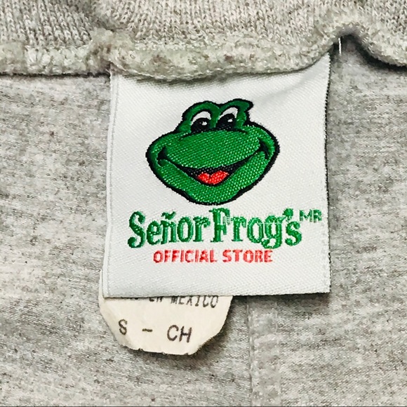 Señor Frogs Gray Jersey Athletic Shorts - SM - Picture 4 of 5
